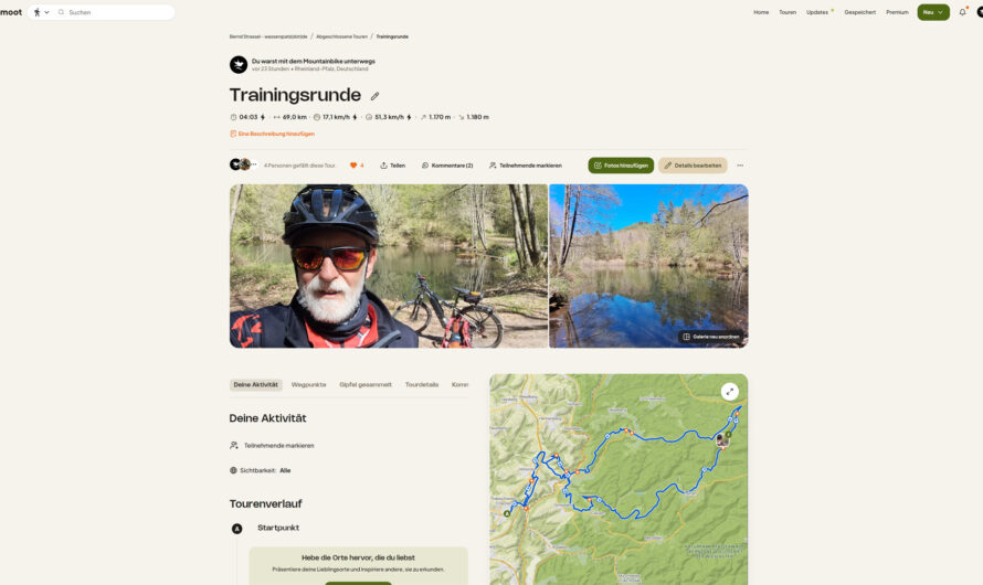 Trainingsrunde – bis zum Akkuende